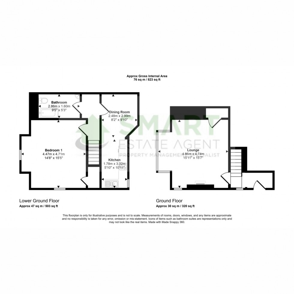 Floorplan for Pennsylvania Road, Exeter, EX4